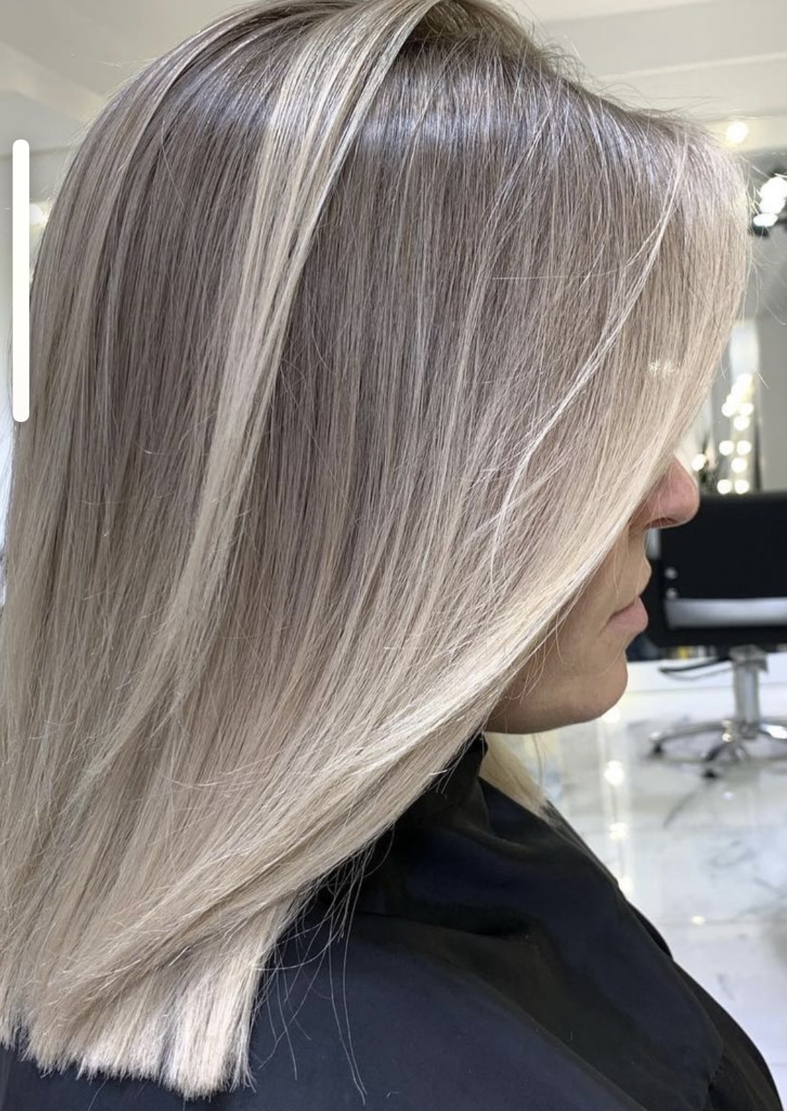 Alize Kuaför — küllü sarı balayage, ışıltılı düz saç